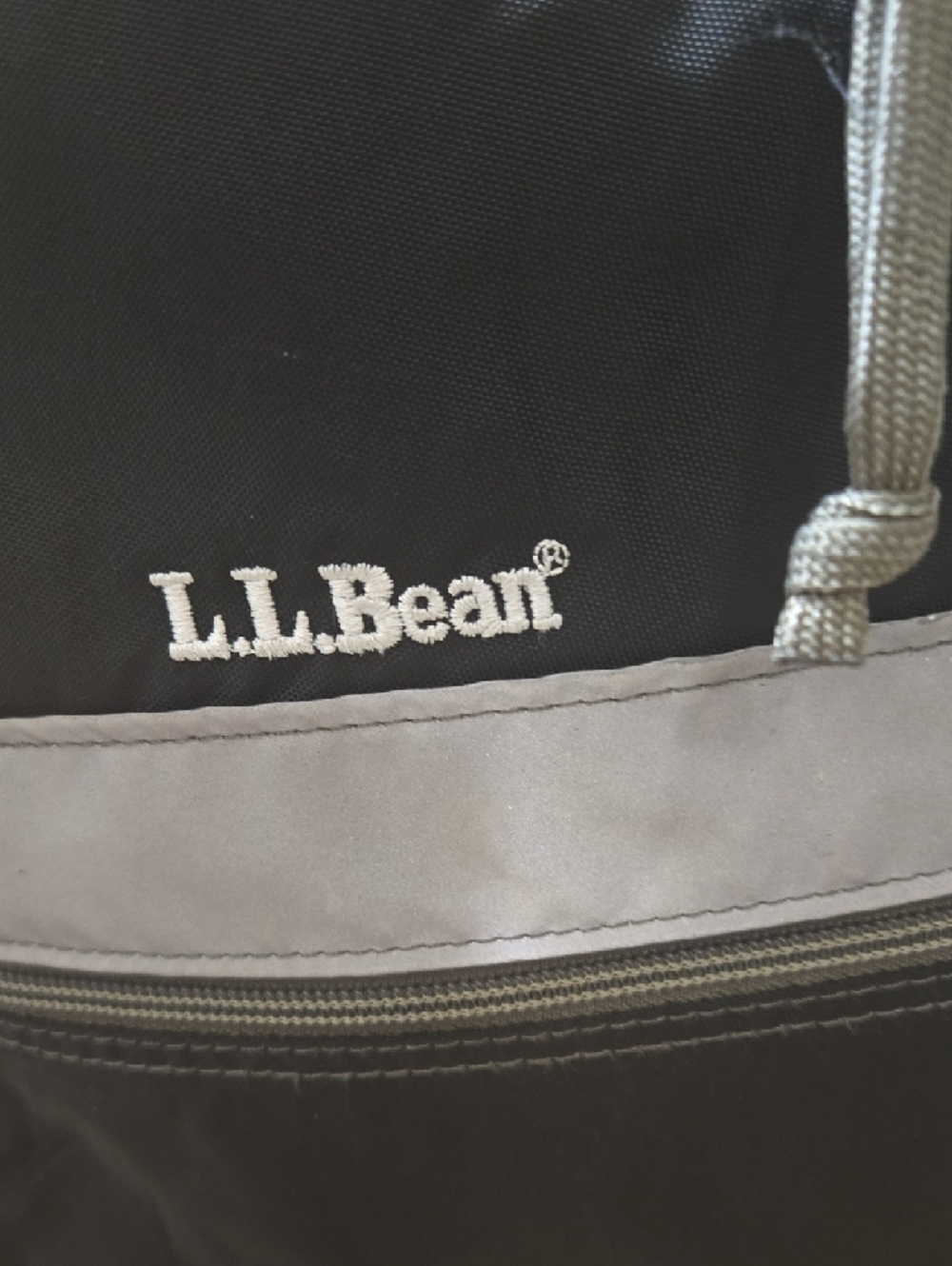 L.L. Bean Black Backpack with Gray Accent - Picture 2 of 9